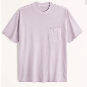Abercrombie Mens Essential oversized long-line tee